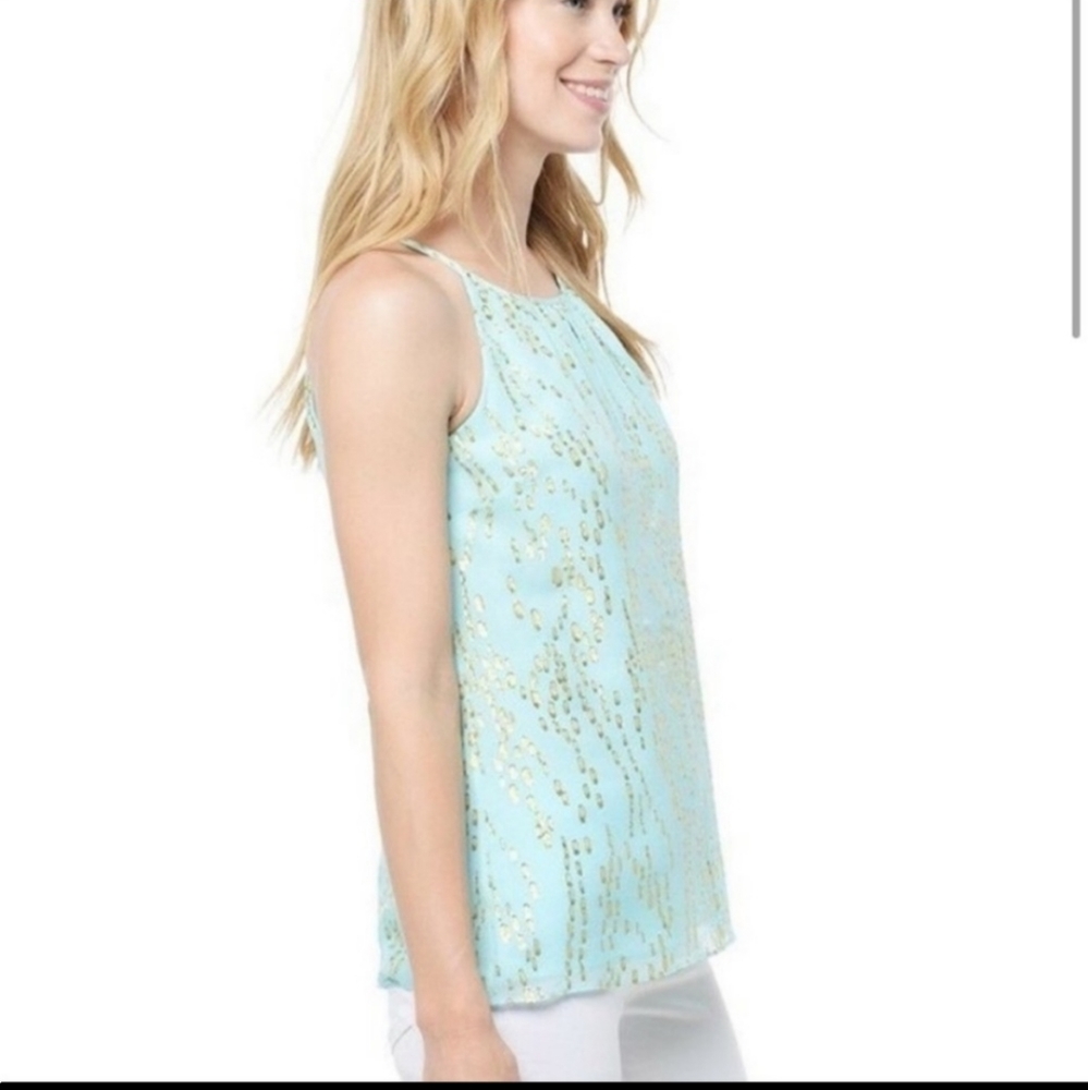 NWT Lilly Pultizer Del Mar Silk Top - Picture 2 of 3